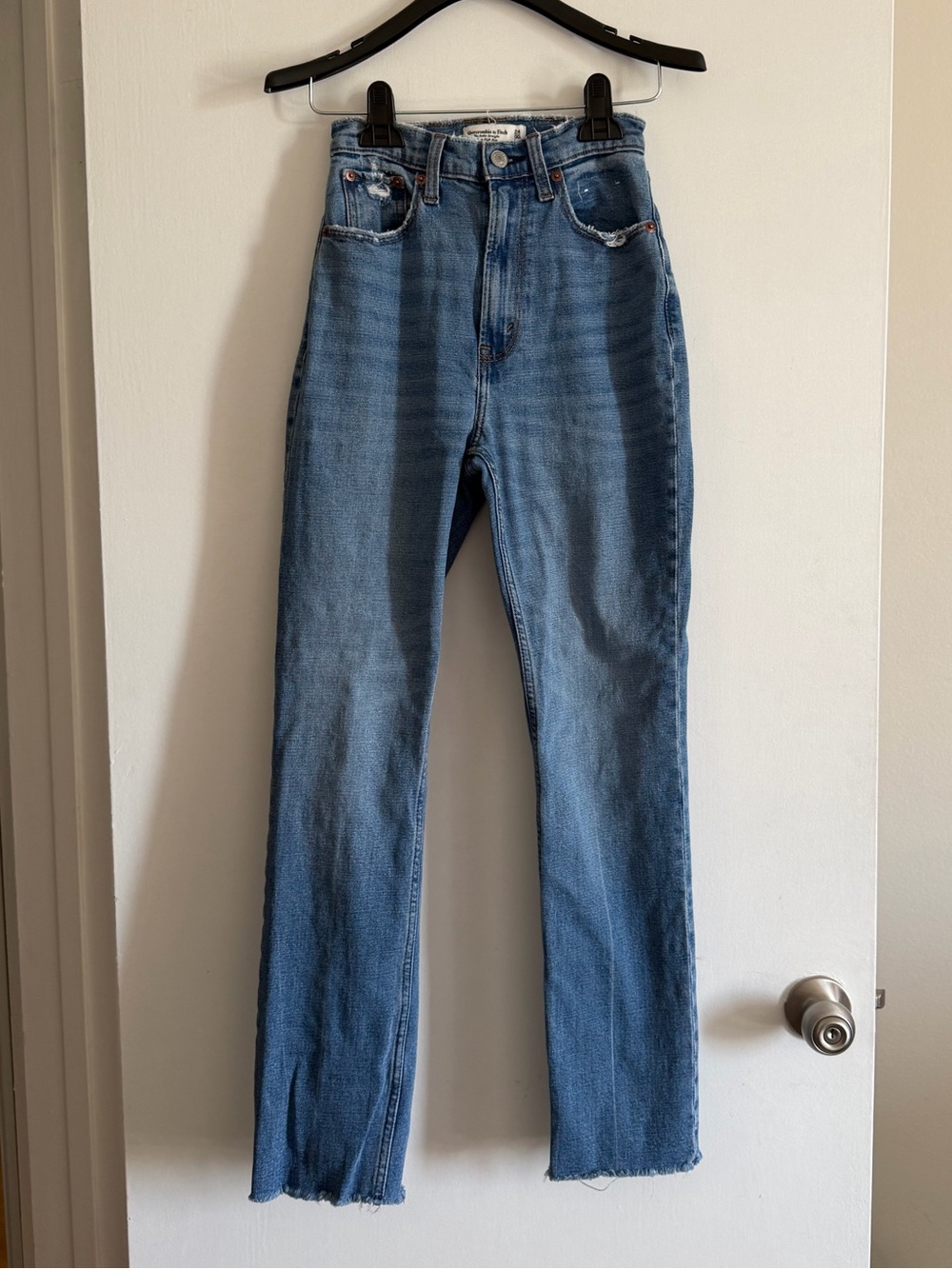 Abercrombie & Fitch Curve Love The Ankle Straight Ultra High Rise Jeans 24/00L
